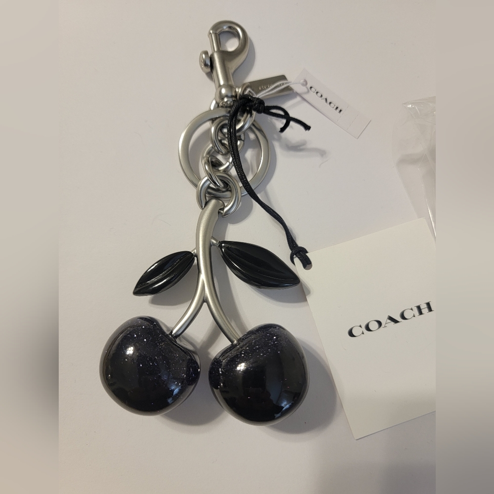 Coach Black Cherry Bag Charm/Key Chain